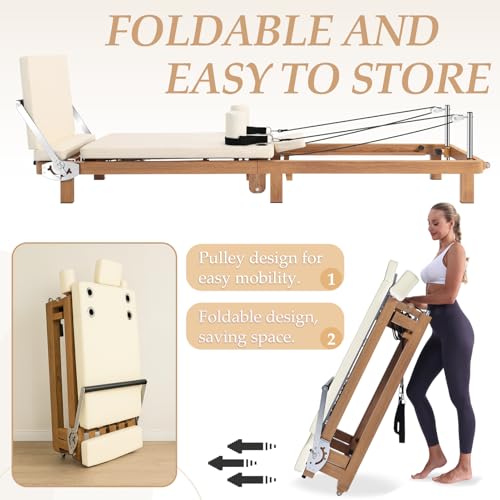 Adjustable Resistance Pilates Reformer with Jumpboard C703981