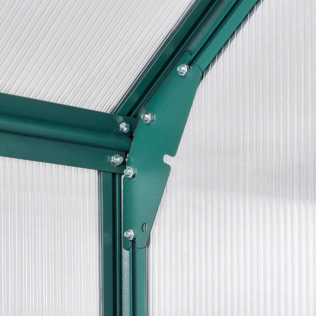 6' x 8' x 7' Walk-in Polycarbonate Greenhouse Y63128