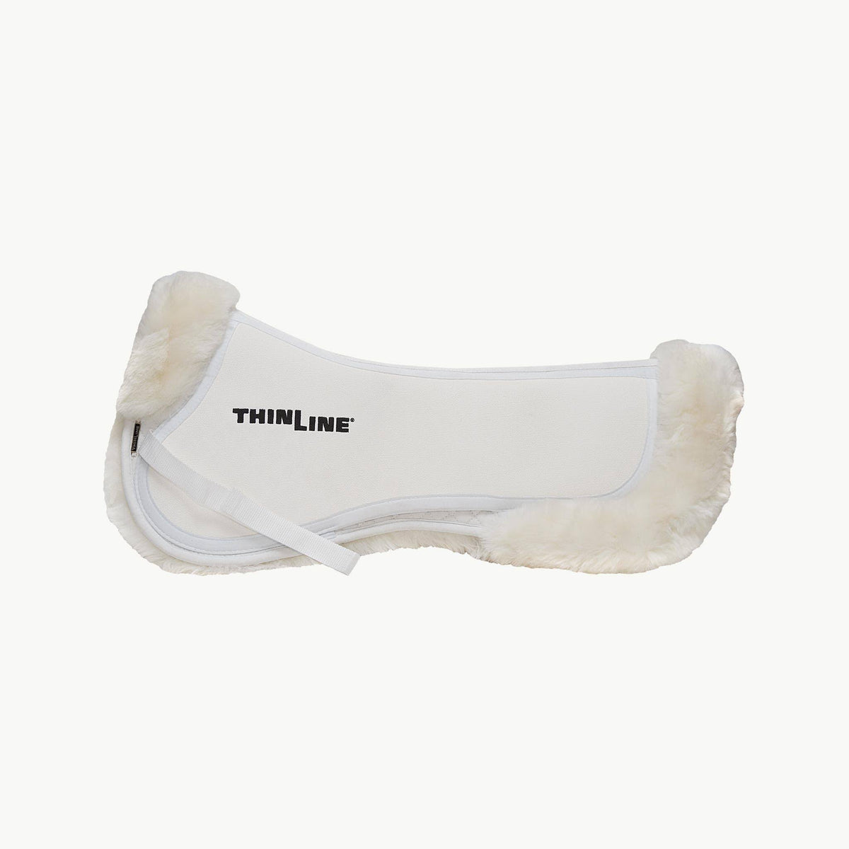 Black Large Sheepskin Half Saddle Pad K2930