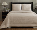 Light Beige Cotton Twin Comforter Set G4604