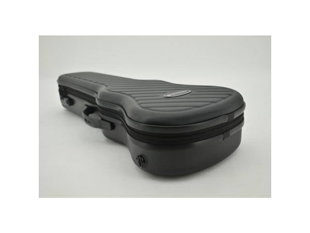 Zippered Hardshell Tenor Ukulele Case with Password Lock-Black D15252