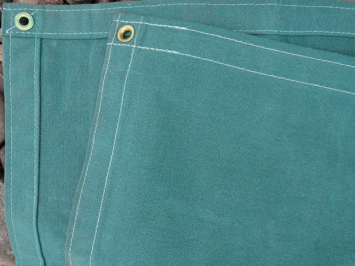 Green Canvas Tarp 6 x 8 ft 12 oz. S613