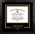 Oakland University Spirit Diploma Black Frame F424327
