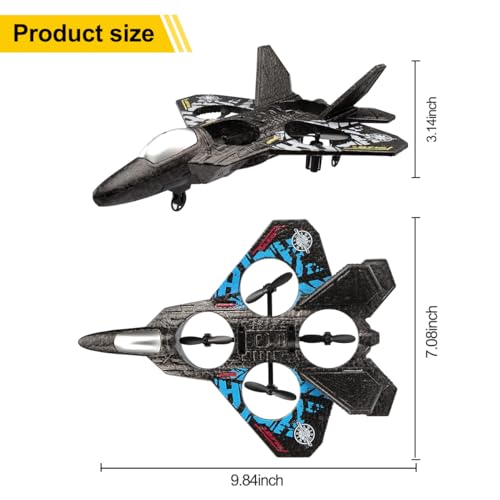 RC Plane Drone Helicopter Quadcopter RTF 2.4GHz Remote Control Airplane Grey A1369
