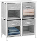 Vertical Furniture Storage Tower with 4 Drawers, Gray U981852