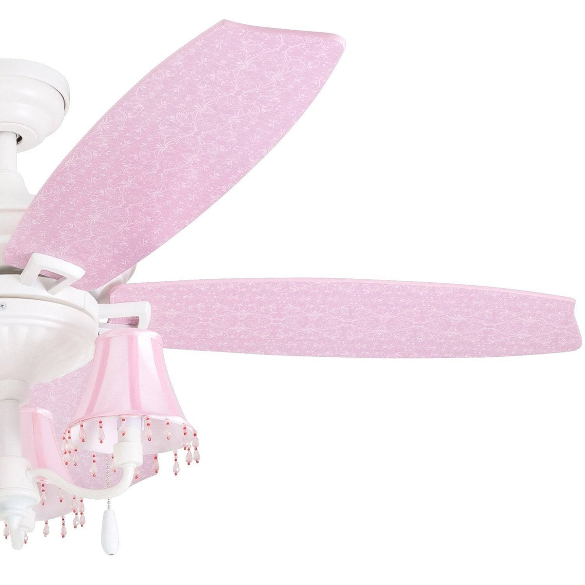 48-Inch White/Pink LED Ceiling Fan A585