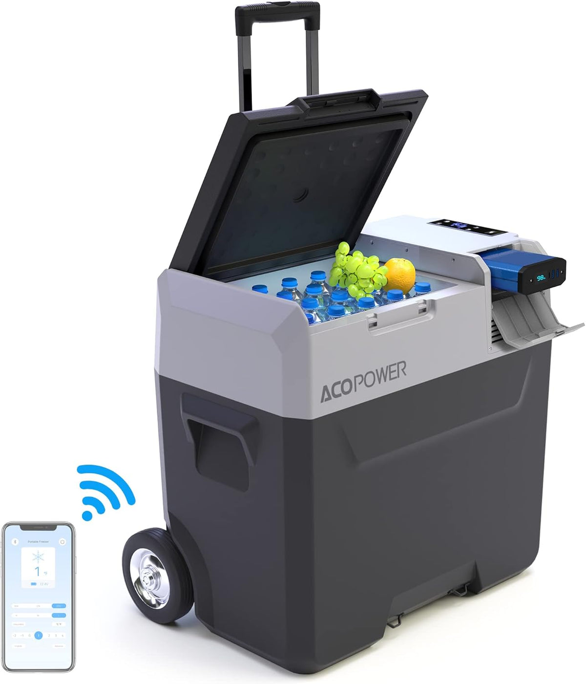 Portable Freezer Electric Cooler Car Fridge with Rechargeable Battery N484489