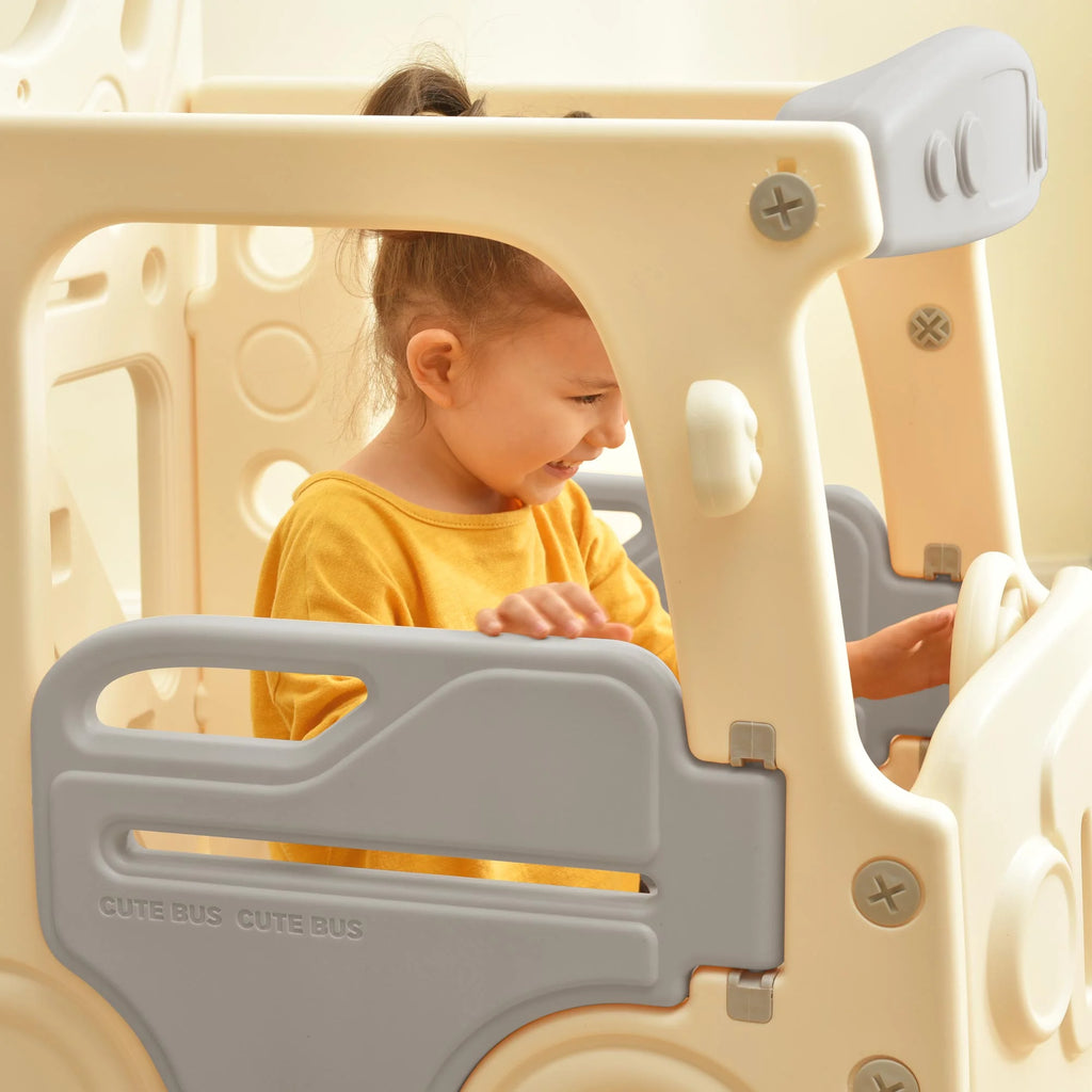 9 in 1 Kids Slide Playset with Basketball Hoop O567