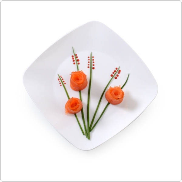 Renaissance White Plastic Square Salad Plates, Pack of 10, 12 Packs U6009