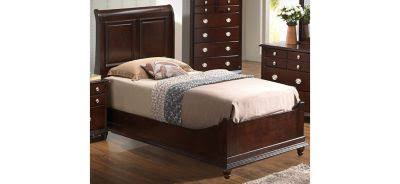 Twin Sleigh Bed in Cappuccino F54660