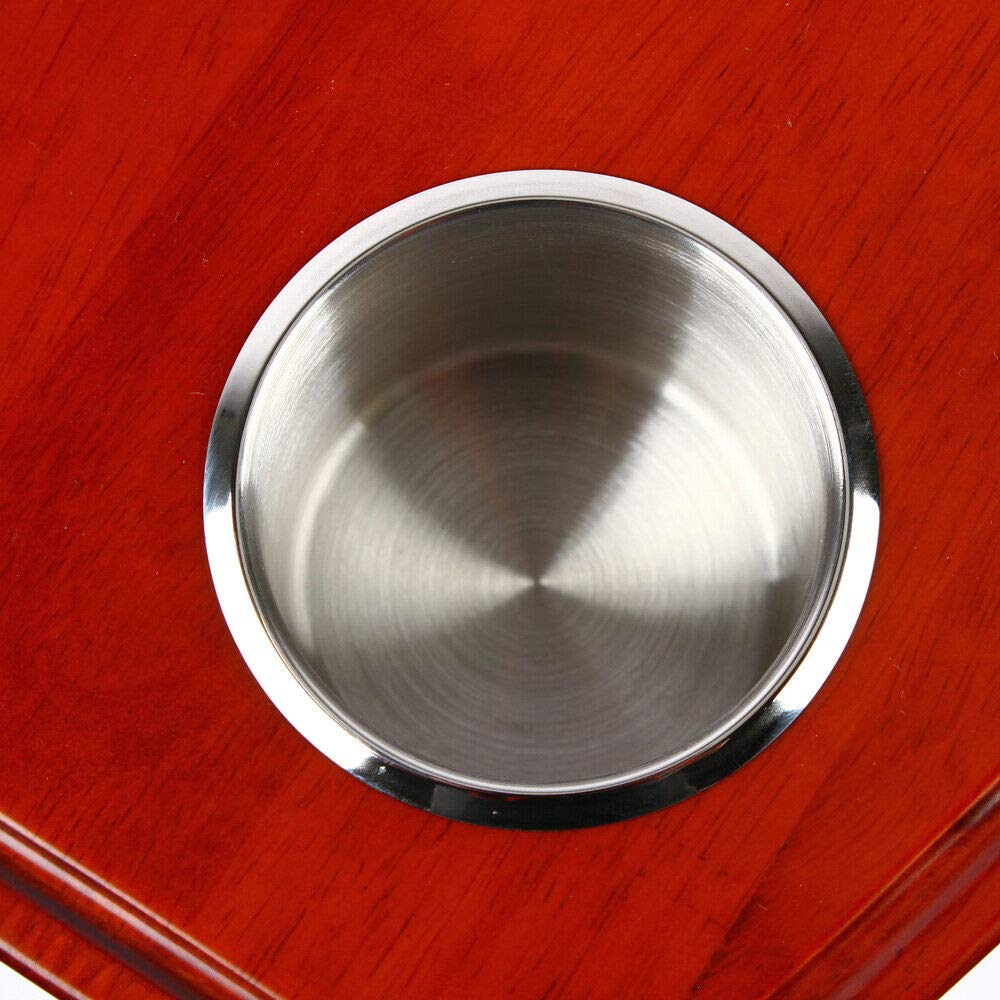 Adjustable Pedestal Table with 4 Cup Holders H100