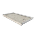 30x22 x 60x22 Single Threshold Shower Base Botticino Cream Right P94881