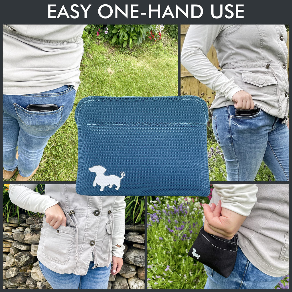 Turquoise Dog Treat Pouch with Magnetic Closure L35488