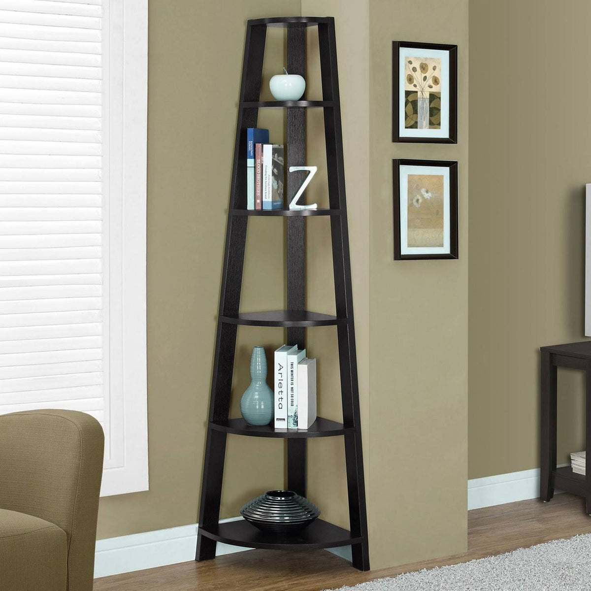 Cappuccino Particle Board Bookshelf A98780