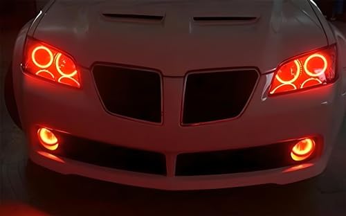 3-Inch Projector Fog Light Kit with 40-SMD Red LED Halo Ring C19001
