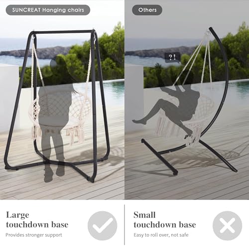 Grey Hammock Chair with Stand L9434