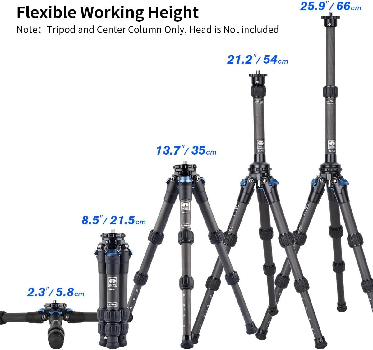 Carbon Fiber Mini Tripod with Center Column B87388