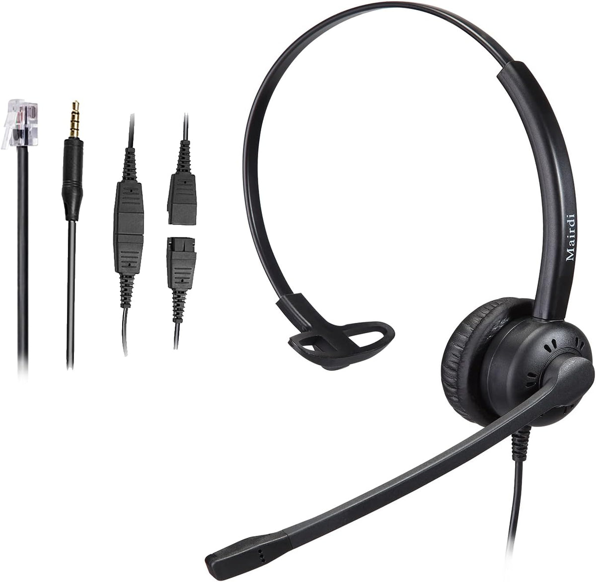 Binaural Telephone Headset with Noise Cancelling Microphone Y2318