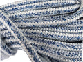 3/4 Inch by 150 Feet 12 Carrier 24 Strand Arborist Bull Rope White Blue D96399