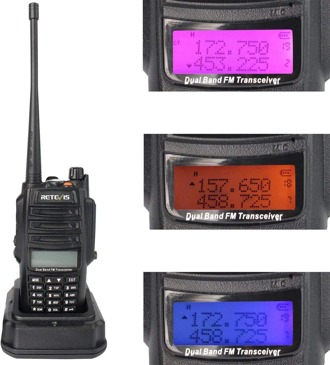 Waterproof Dual Band Rechargeable 2 Way Radio 2 Pack Z41552