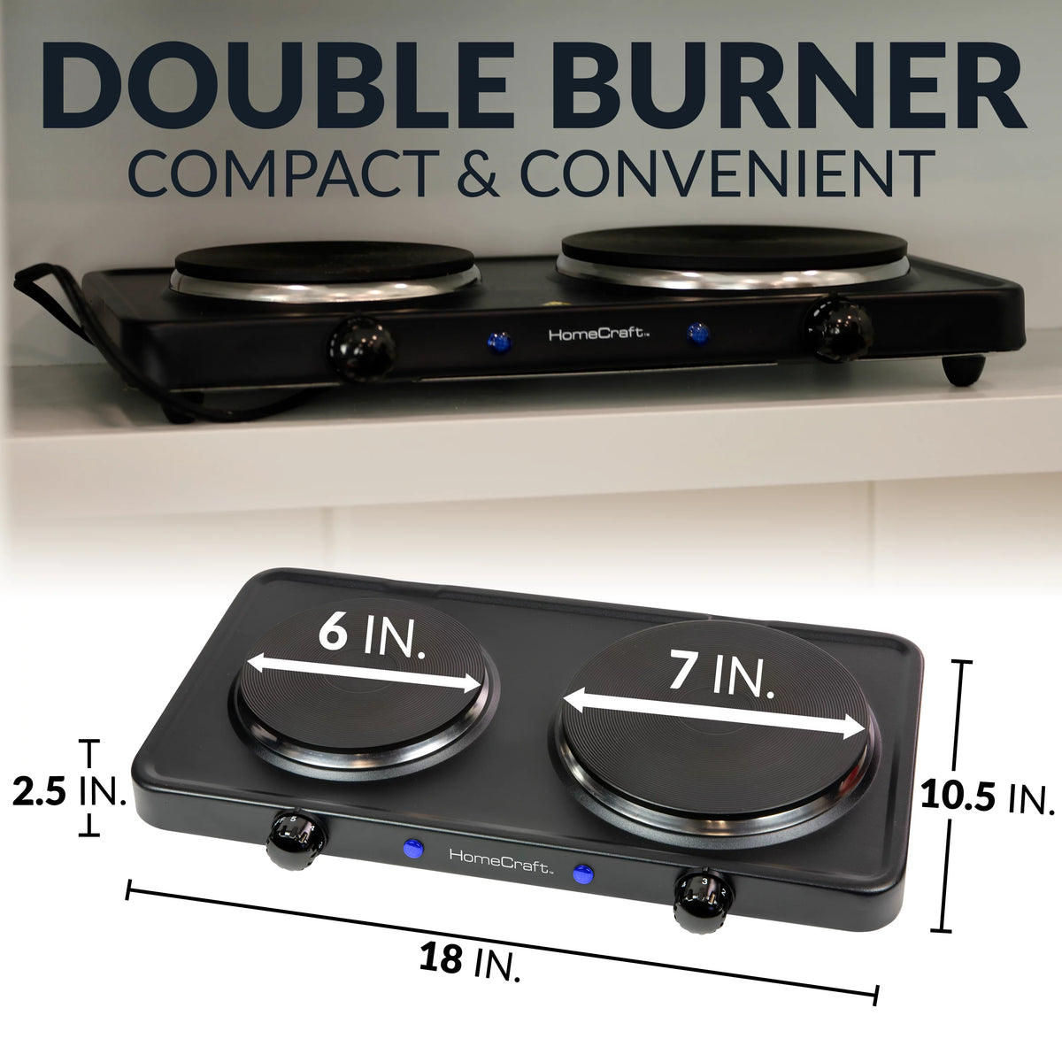 Double Burner Hot Plate C350