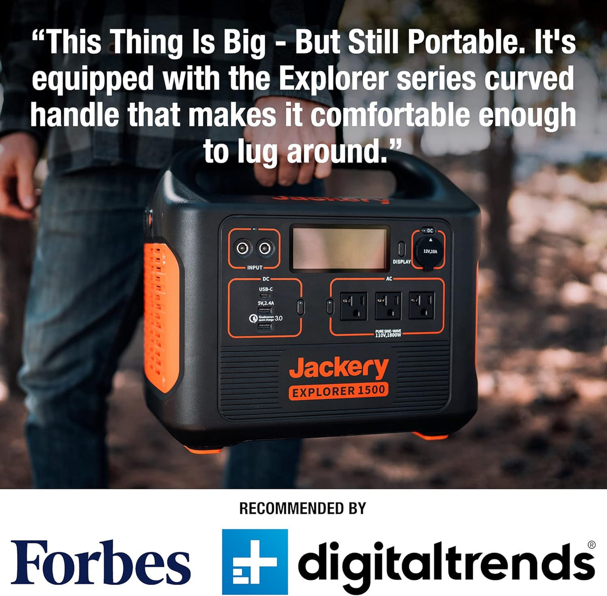 1534Wh Portable Generator with 3 AC Outlets U88642