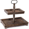 Two Tiered Wood Tray C759