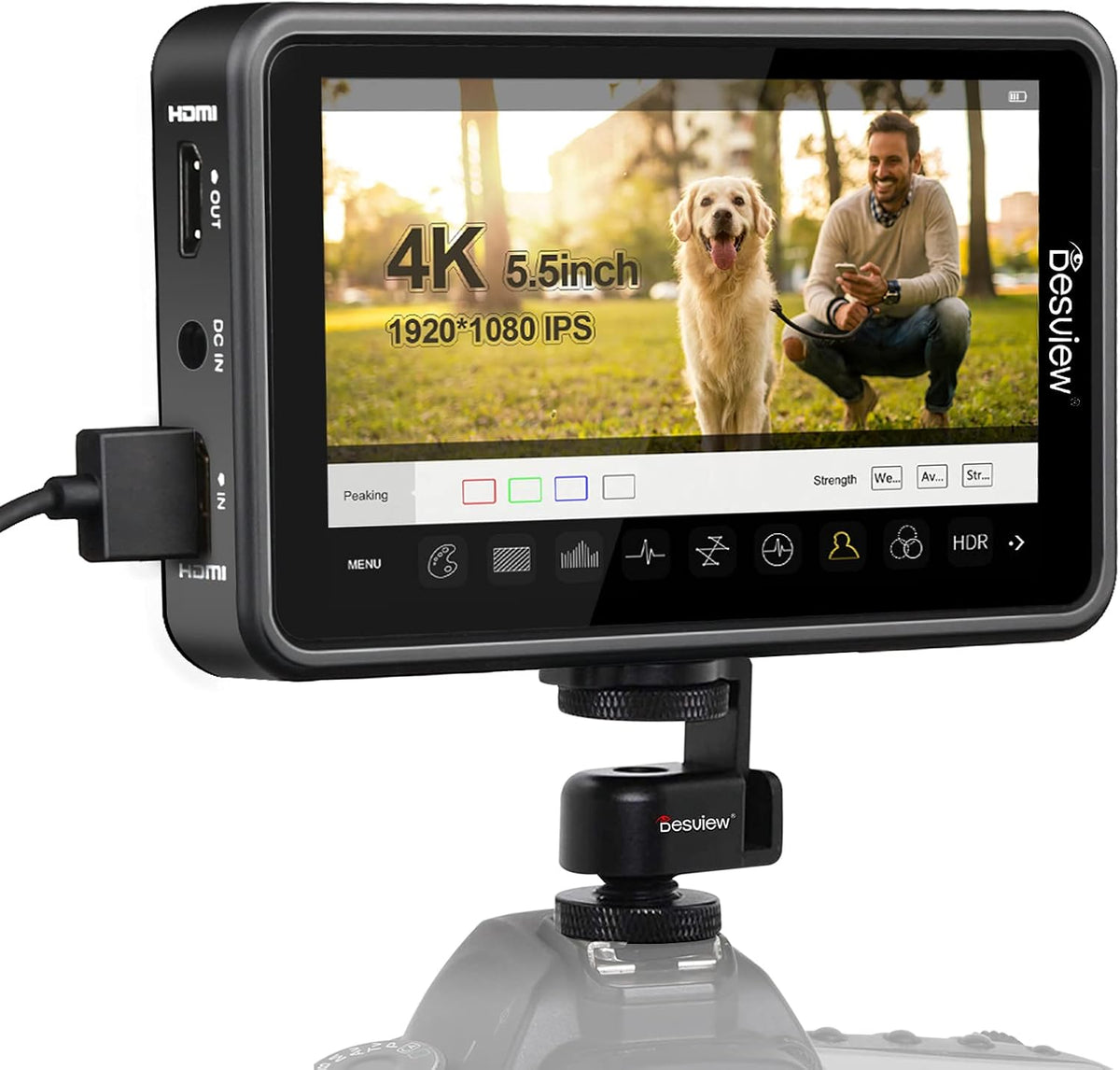 5.5 inch Touch Screen Camera Monitor 1920x1080 IPS 4K P25496