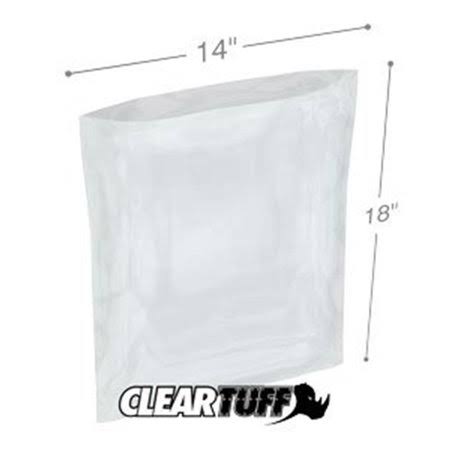 Clear Poly Bags 14 x 18 in. 0.003 Gauge Case of 500 R459657
