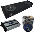 Compatible with Ford F-150 Super Cab Truck 1997-1999 Amplifier and Dual 10 Sub Box Enclosure D84678