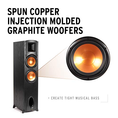 Black Floorstanding Speaker with Dual 8” Woofers H453486