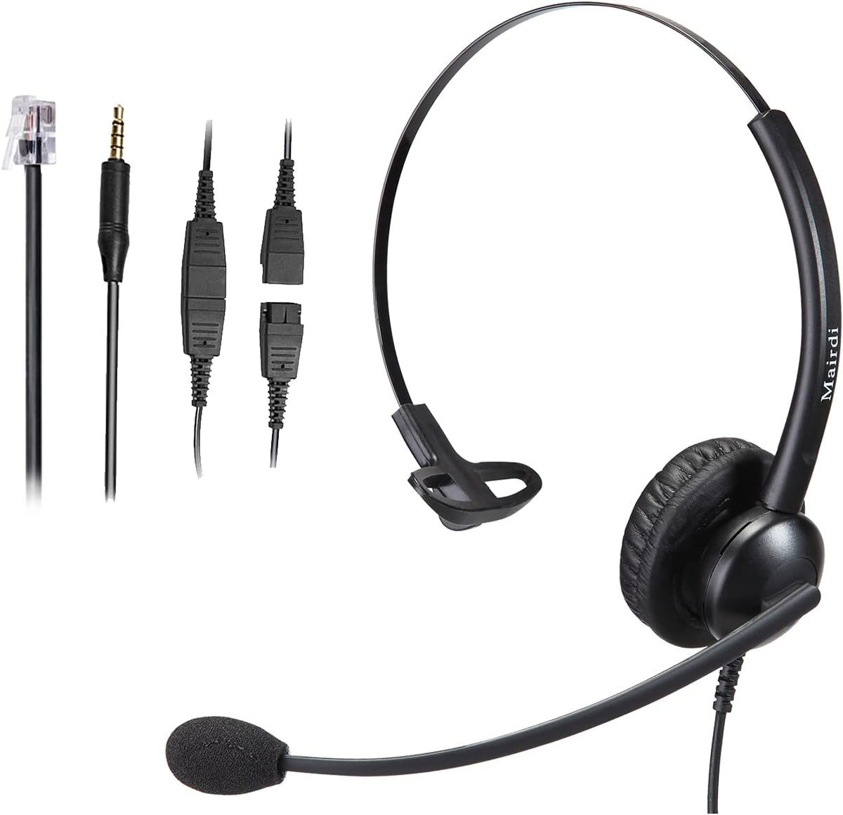 Binaural Telephone Headset with Noise Cancelling Microphone Y2318