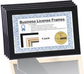 Black 5.5x8.5 Certificate Frame, 4 Pack D815