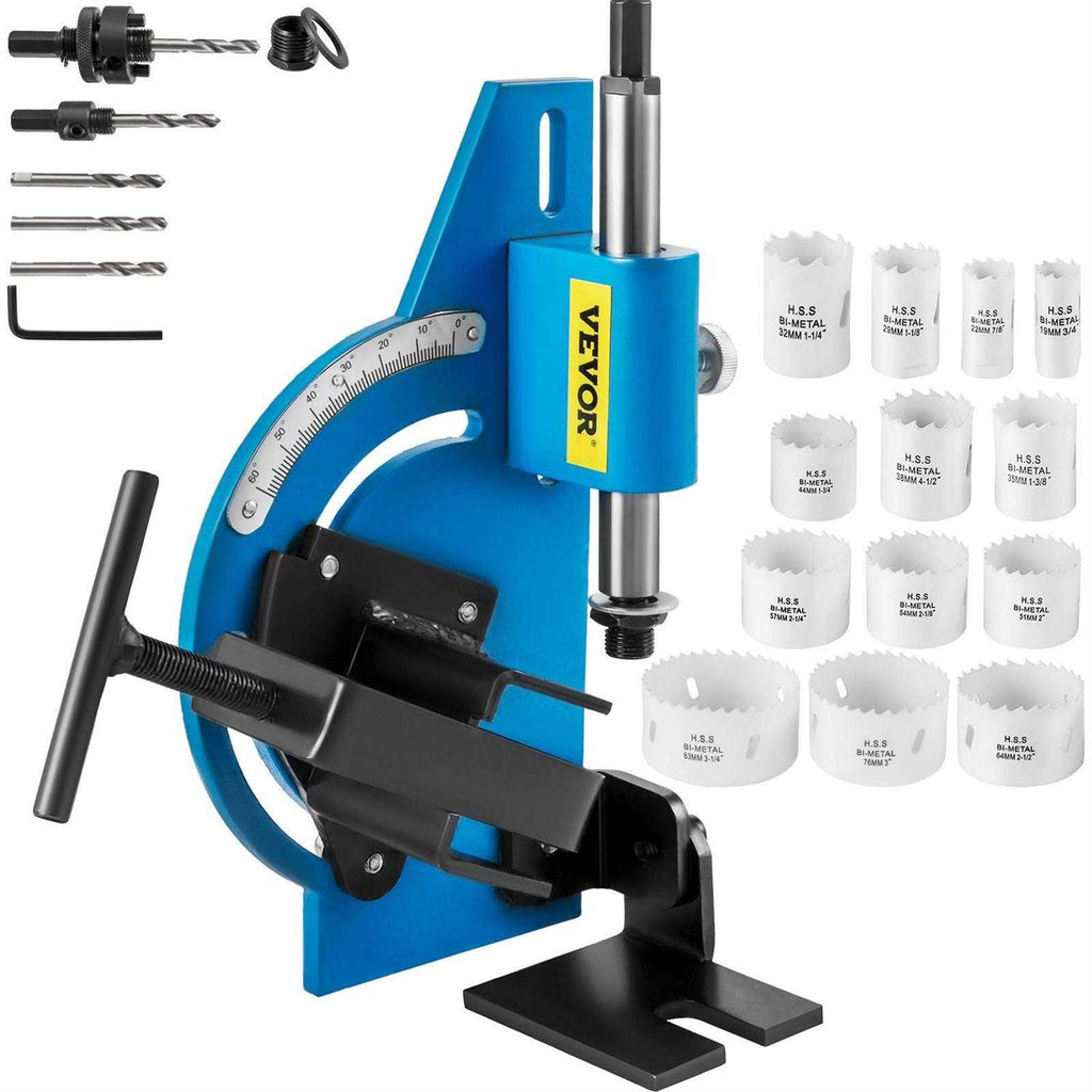 Tube Notcher Kit 60 Degree Pipe Tubing Notcher w Bi-Metal Hole Saw 3/4 Case N804081