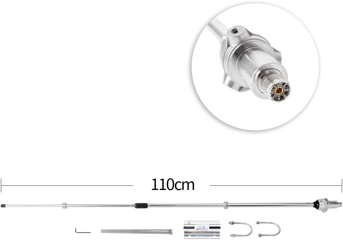 UHF Ham Amateur Base Station Antenna 70cm 390-470MHZ 100W 6.0dBi SO239 Connector S342794