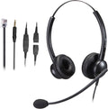 Binaural Telephone Headset with Noise Cancelling Microphone Y2318