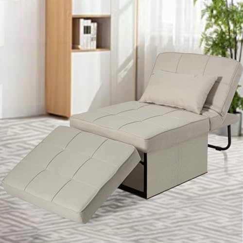 Dark Gray Folding Sleeper Sofa Chair H6356
