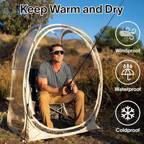 Clear Outdoor Bubble Tent 1-6 Person Pop Up Shelter W138