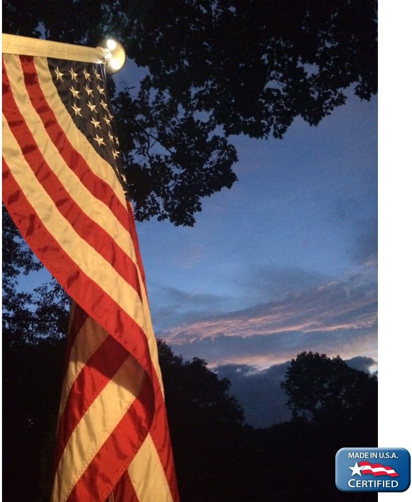 3x5 ft Nylon American Flag with Sewn Stripes and Embroidered Stars E64710