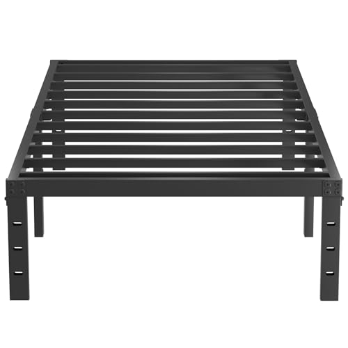 14 Inch Tall Black Heavy Duty Steel Bed Frame U7093