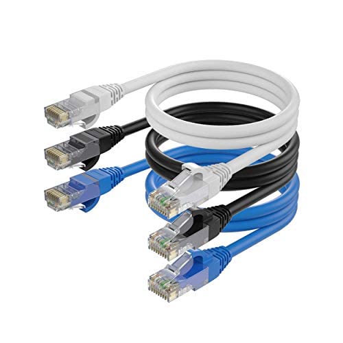 Cat6 Ethernet Cable 1.5 Ft 3 Pack R4089
