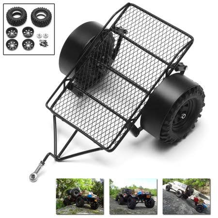 1/10 RC Crawler Metal Drag Chain Leaf Spring Hitch Mount Tow Trailer N151657