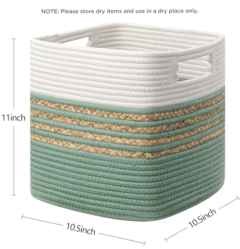 Set of 4 Water Hyacinth Storage Bins with Handles, Brown N4238