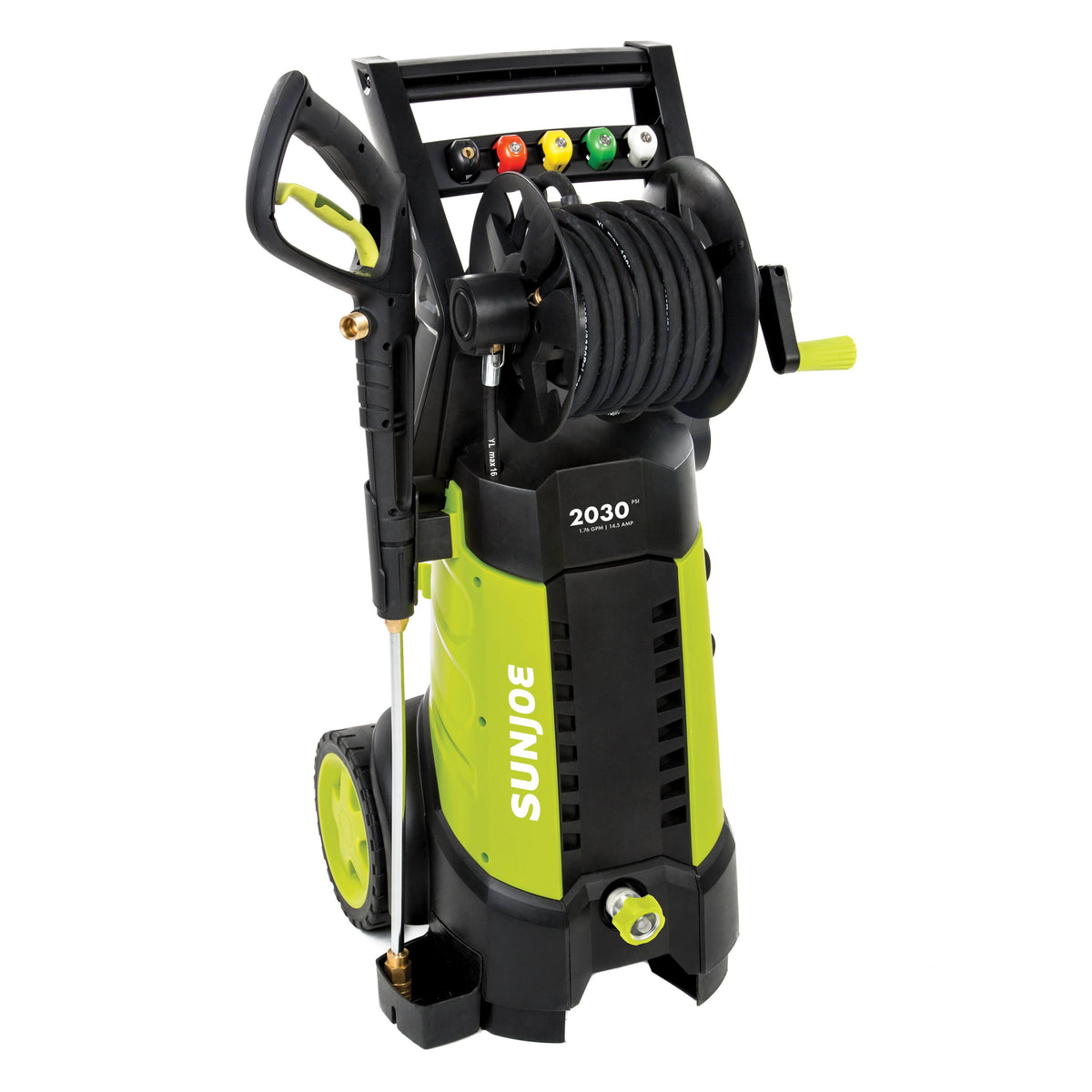 2030 Psi 14.5 Amp Electric Pressure Washer with Hose Reel V515954