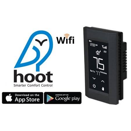 Black Programmable Thermostat W93209