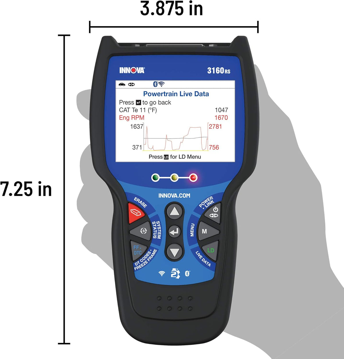 OBD2 Scanner with ABS Bleed and Oil Light Reset K13319