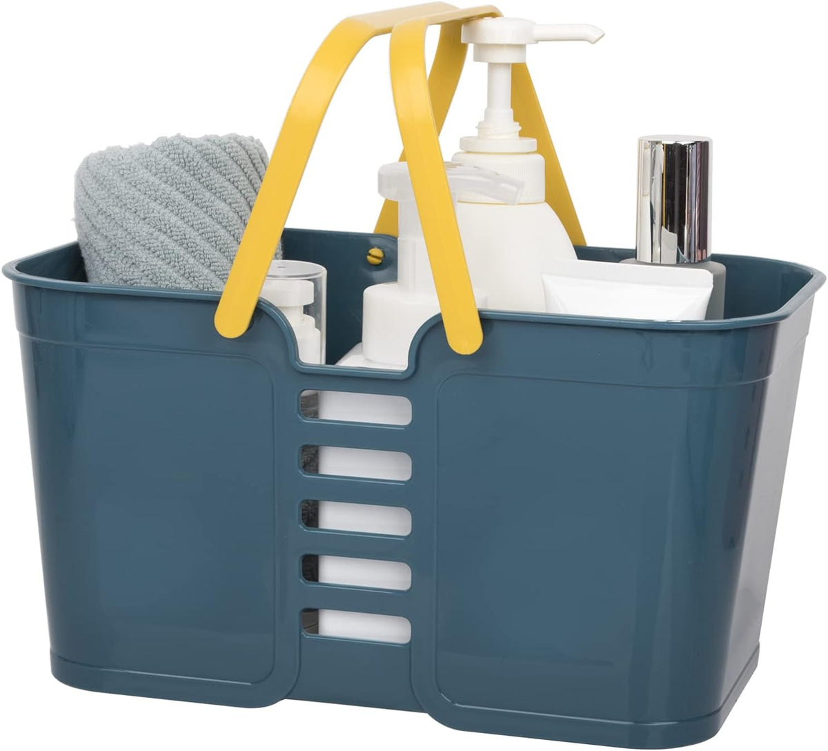White Plastic Storage Baskets with Handles Z48294
