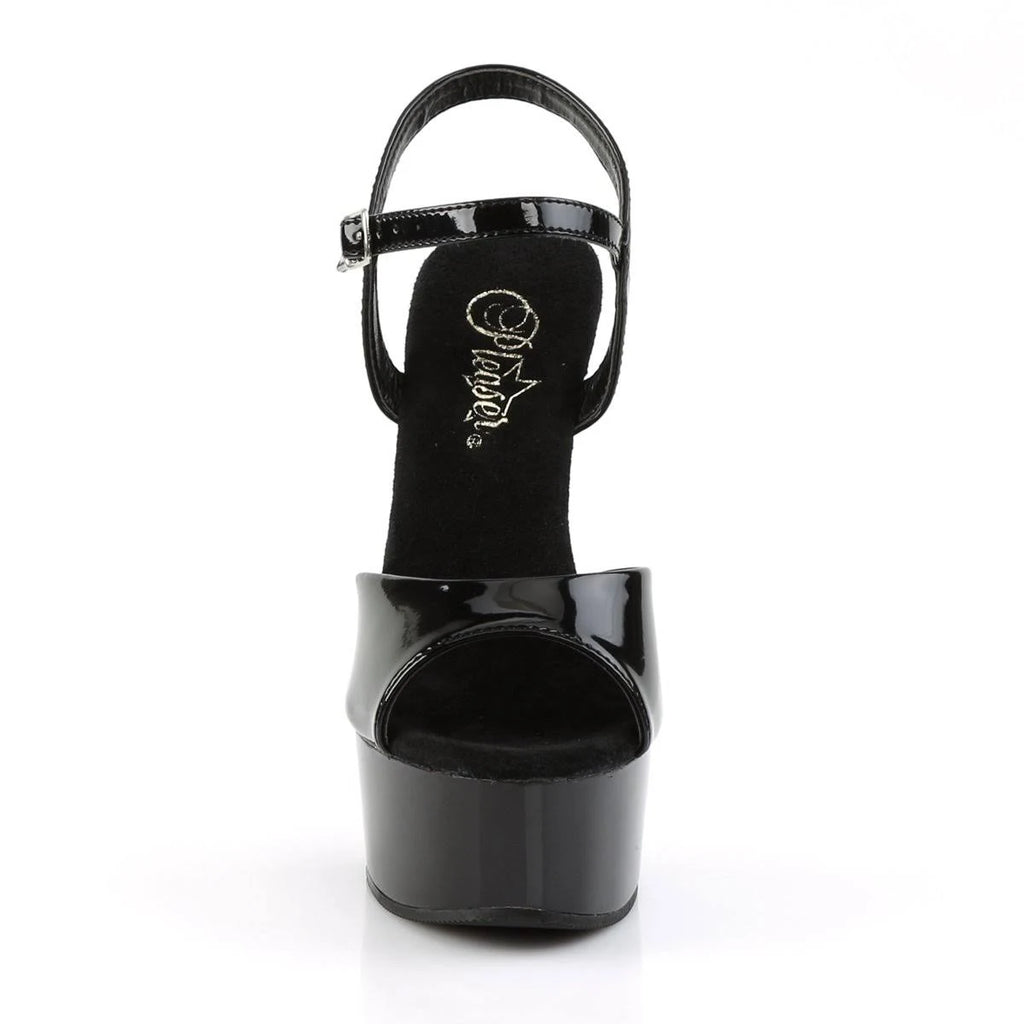 Black Faux Leather Matte Shoes G6151