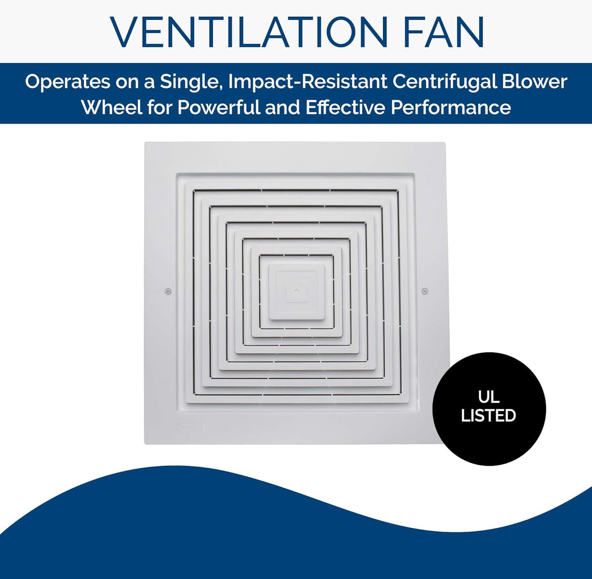 White 308 CFM Ventilator Fan D3605