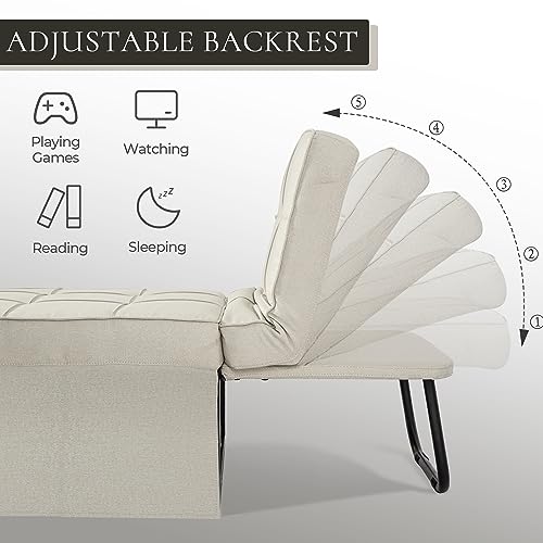 Dark Gray Folding Sleeper Sofa Chair H6356